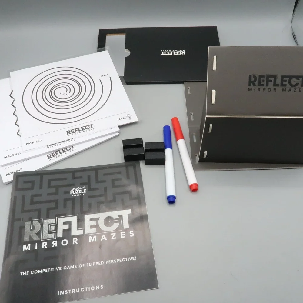 Professor Puzzle Reflect: Mirror Mazes Competitive game Open Box 1-2 Players